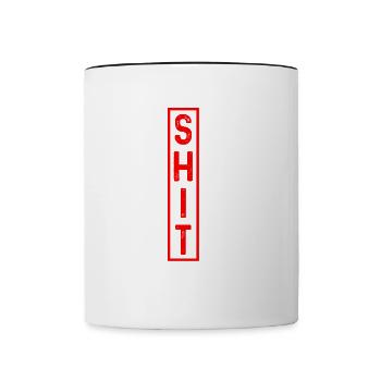 So Happy I'm Thirty Five - Contrasting Mug - white/black - Front