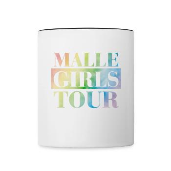 Malle Girls Tour - Tasse zweifarbig - Weiß/Schwarz - Vorne
