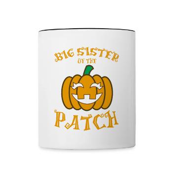 Big Sister Of the Patch - Tasse zweifarbig - Weiß/Schwarz - Vorne