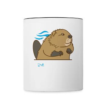 Beaver Whisperer - Tasse zweifarbig - Weiß/Schwarz - Vorne
