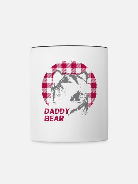 Daddy Bear - Tasse zweifarbig - Weiß/Schwarz