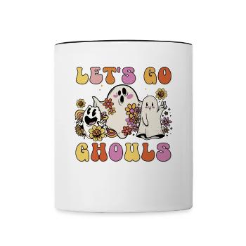 Let's Go Ghouls - Tasse zweifarbig - Weiß/Schwarz - Vorne