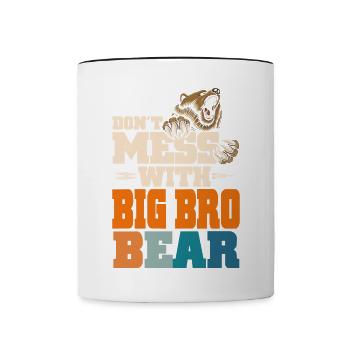 Don't Mess With Big Bro - Tasse zweifarbig - Weiß/Schwarz - Vorne