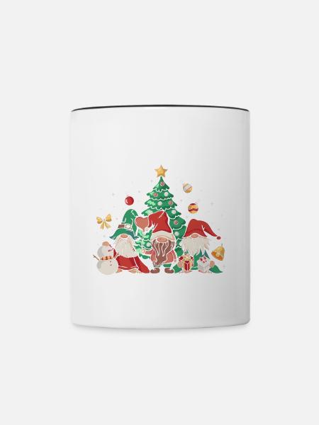 Hanging With My Gnomies - Tasse zweifarbig - Weiß/Schwarz