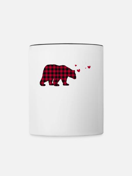 Mama Bear - Tasse zweifarbig - Weiß/Schwarz
