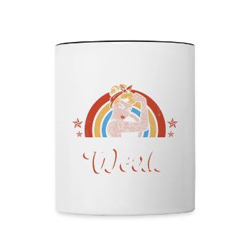 Housekeeper Not For The Week - Contrasting Mug - white/black - Front