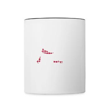 Abuela Bear - Contrasting Mug - white/black - Front