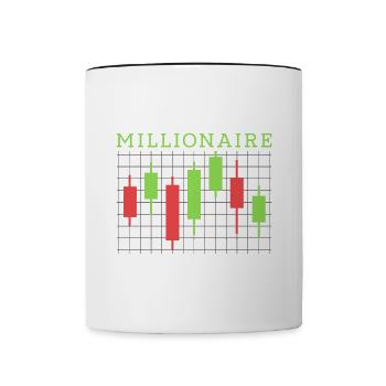 Future Millionaire - Contrasting Mug - white/black - Front