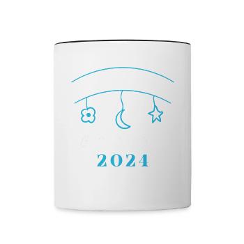 First Time Daddy 2024 - Contrasting Mug - white/black - Front