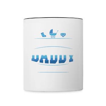 Soon To Be Daddy 2024 - Contrasting Mug - white/black - Front