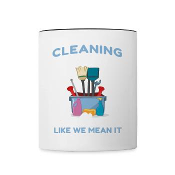 Cleaning Crew - Contrasting Mug - white/black - Front