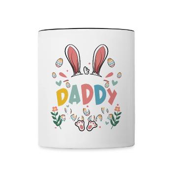 I'm The Daddy Bunny - Tasse zweifarbig - Weiß/Schwarz - Vorne