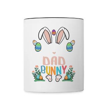 I'm The Dad Bunny - Tasse zweifarbig - Weiß/Schwarz - Vorne