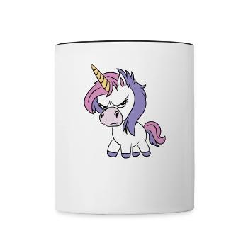 Ganz Ehrlich? Is Mir Egal - Tasse zweifarbig - Weiß/Schwarz - Vorne