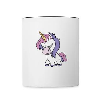 Offizielles Miese Laune Shirt - Tasse zweifarbig - Weiß/Schwarz - Vorne