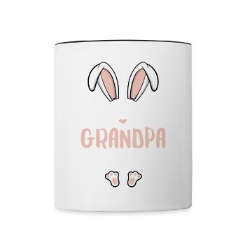 I'm The Grandpa Bunny - Contrasting Mug - white/black - Front
