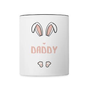 I'm The Daddy Bunny - Tasse zweifarbig - Weiß/Schwarz - Vorne