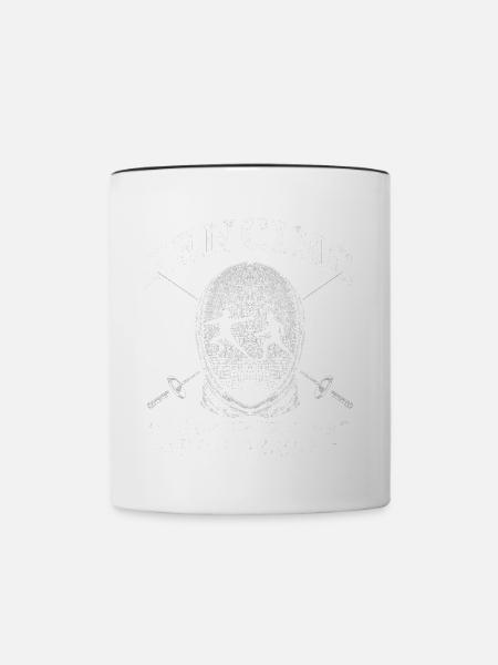 Fencing Sport - Tasse zweifarbig - Weiß/Schwarz