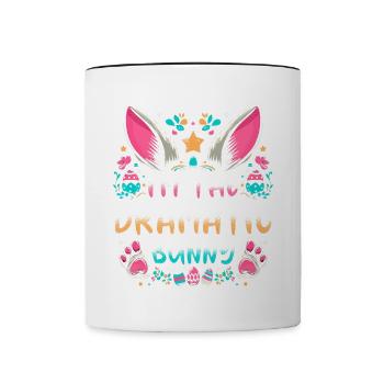 I'm The Dramatic Bunny - Tasse zweifarbig - Weiß/Schwarz - Vorne