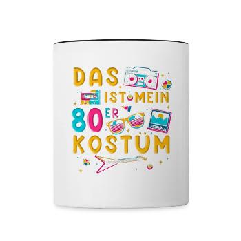 This is my 80s costume - Contrasting Mug - white/black - Front