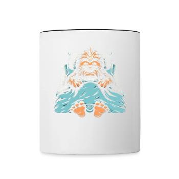 Official Bigfoot Sleep Shirt - Contrasting Mug - white/black - Front