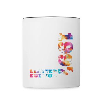 Anniversaire coloré édition limitée 1997 - Mug contrasté - blanc/noir - Devant