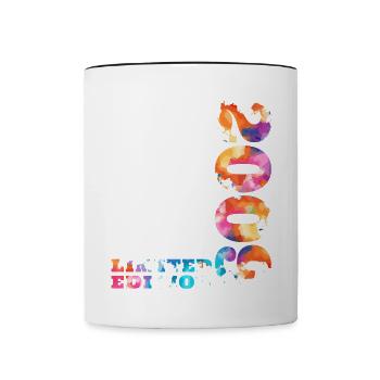Colorful Birthday Limited Edition 2009 - Contrasting Mug - white/black - Front