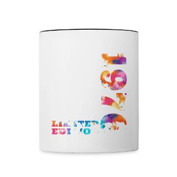 Anniversaire coloré édition limitée 1976 - Mug contrasté - blanc/noir - Devant