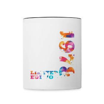 Colorful Birthday Limited Edition 1978 - Contrasting Mug - white/black - Front