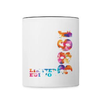 Colorful Birthday Limited Edition 1988 - Contrasting Mug - white/black - Front