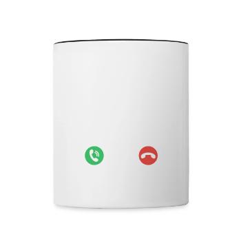 L’équipe de croisière m’appelle et je dois y aller - Mug contrasté - blanc/noir - Devant