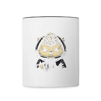 Guten Morgen Ganz Dünnes Eis - Tasse zweifarbig - Weiß/Schwarz - Vorne