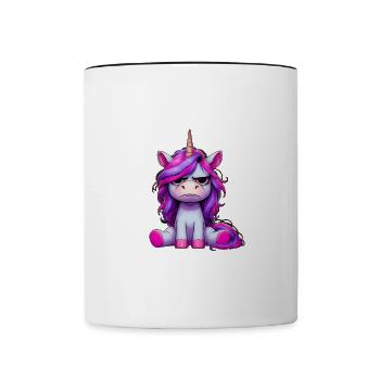 Écarte-toi de mon chemin, toi les contacts sociaux inutiles - Mug contrasté - blanc/noir - Devant