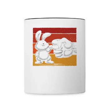 Meilleur Frère Lapin De Tous Les Temps - Mug contrasté - blanc/noir - Devant