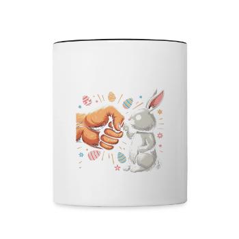 Will Trade Siblings For Easter Candy - Tasse zweifarbig - Weiß/Schwarz - Vorne