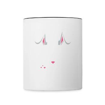 Will Trade Husband For Easter Candy - Contrasting Mug - white/black - Front