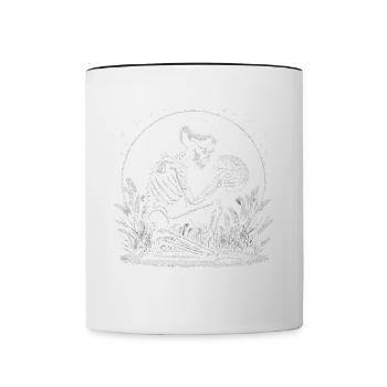 Not A Hugger - Tasse zweifarbig - Weiß/Schwarz - Vorne
