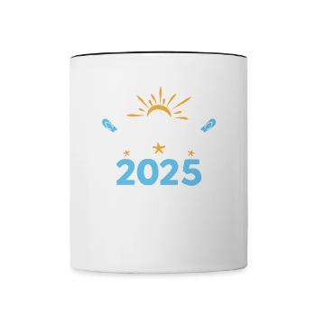 Majorque 2025 - Mug contrasté - blanc/noir - Devant