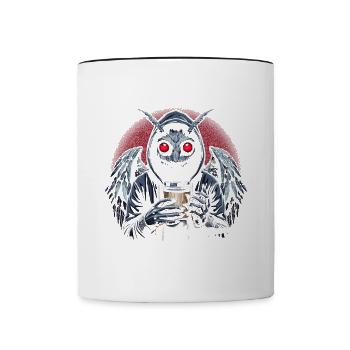 Life Begins After Coffee - Tasse zweifarbig - Weiß/Schwarz - Vorne