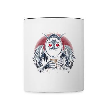 Ok But First Coffee - Tasse zweifarbig - Weiß/Schwarz - Vorne