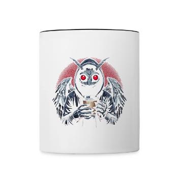 Si vous vous levez tôt, vous détestez plus de la journée - Mug contrasté - blanc/noir - Devant