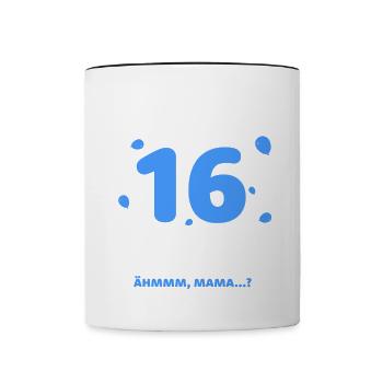 Finally 16 I can do it all, I know everything - Contrasting Mug - white/black - Front