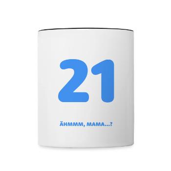 Finally 21 I can do everything I know everything - Contrasting Mug - white/black - Front