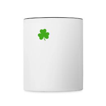 J’aime ma petite amie irlandaise sexy - Mug contrasté - blanc/noir - Devant
