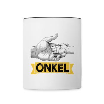 Je serai un oncle en 2024 - Mug contrasté - blanc/noir - Devant