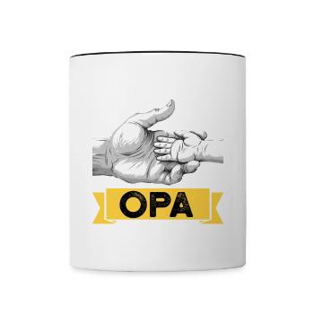 scJe vais être grand-père en 2024 - Mug contrasté - blanc/noir - Devant