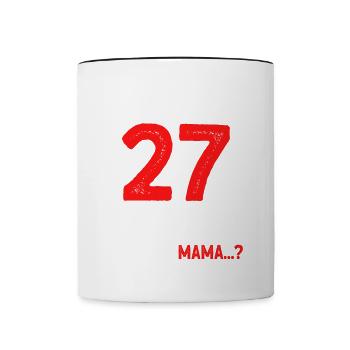 Finally 27 I can do everything, I know everything - Contrasting Mug - white/black - Front