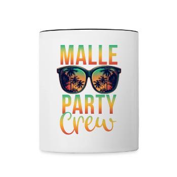Malle Party Crew - Contrasting Mug - white/black - Front