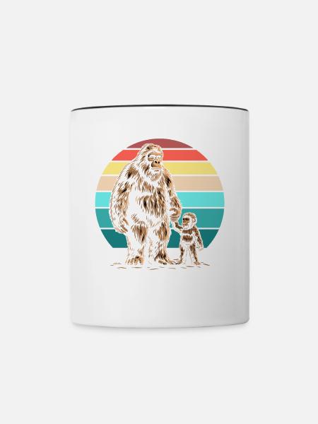 Papaw Squatch - Tasse zweifarbig - Weiß/Schwarz