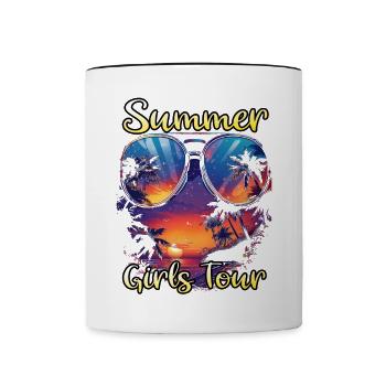 Summer Girls Tour - Contrasting Mug - white/black - Front